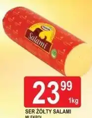 E.Leclerc Ser żółty Salami Mlekpol oferta