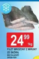 E.Leclerc Filet mrożony z miruny ze skórą bez glazury Drob-Fish oferta