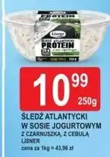 E.Leclerc Śledź atlantycki w sosie jogurtowym z czarnuszką, z cebulą Lisner oferta