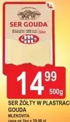E.Leclerc Ser żółty w plastrach Gouda Mlekovita oferta