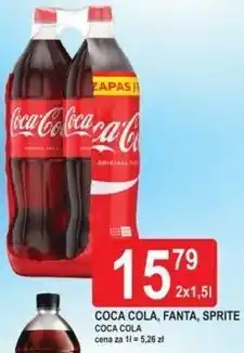 E.Leclerc Napój Coca-Cola, Fanta, Sprite oferta