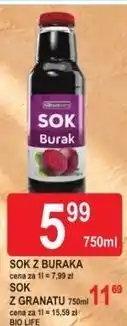 E.Leclerc Sok z buraka Bio Life oferta
