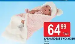 E.Leclerc Lalka bobas z kocykiem 30cm Adar oferta