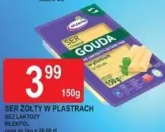 E.Leclerc Ser żółty w plastrach bez laktozy Gouda Mlekpol oferta