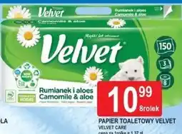 E.Leclerc PAPIER TOALETOWY VELVET Rumianek i aloes oferta