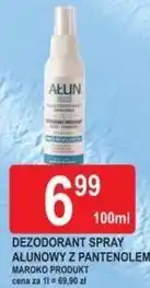 E.Leclerc DEZODORANT SPRAY AŁUNOWY Z PANTENOLEM oferta