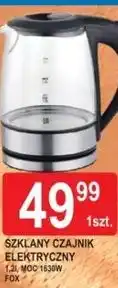 E.Leclerc Szklany czajnik elektryczny Fox oferta