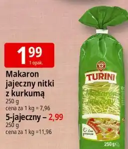 E.Leclerc Makaron jajeczny nitki z kurkumą Turini oferta