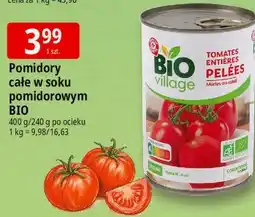E.Leclerc Pomidory całe w soku pomidorowym BIO Bio Village oferta