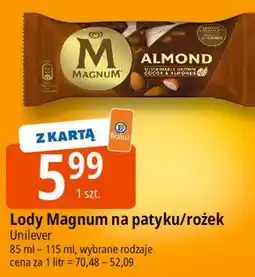 E.Leclerc Lody Magnum na patyku/rożek Unilever oferta