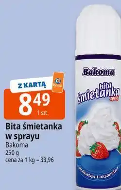 E.Leclerc Bita śmietanka w sprayu Bakoma oferta