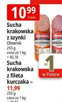 E.Leclerc Sucha krakowska z szynki / z fileta kurczaka Olewnik oferta