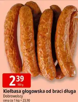 E.Leclerc Kiełbasa głogowska od braci długa Dobrowolscy oferta
