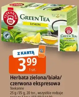 E.Leclerc Herbata zielona/biała/czerwona ekspresowa Teekanne oferta