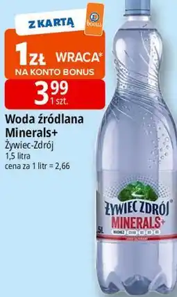 E.Leclerc Woda źródlana Minerals+ Żywiec-Zdrój oferta