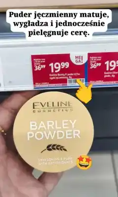 Rossmann Puder jęczmienny Eveline Cosmetics Barley Powder oferta