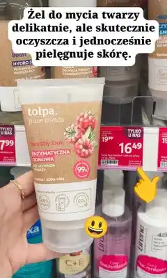 Rossmann Żel do mycia twarzy Tołpa Pure Trends Healthy Look enzymatyczna odnowa oferta