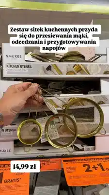 Biedronka Zestaw sitek kuchennych Smukee Home oferta