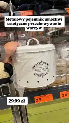 Biedronka Pojemnik metalowy na ziemniaki oferta
