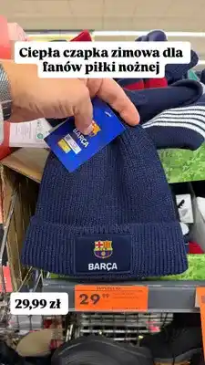 Biedronka Czapka zimowa FC Barcelona oferta