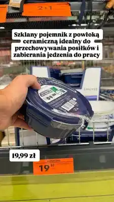 Biedronka Pojemnik szklany z powłoką ceramiczną Smukee Home oferta