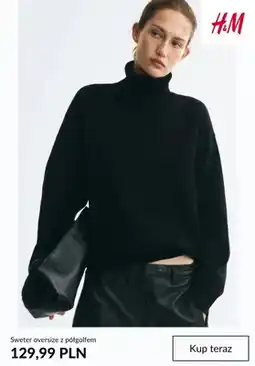 H&M Sweter oversize z półgolfem H & M oferta