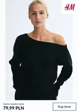 H&M Sweter na jedno ramię H & M oferta