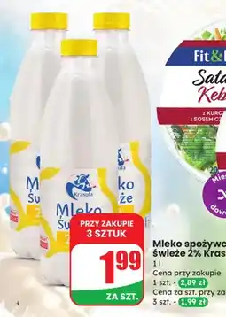 Dino Mleko spożywcze świeże Krasula 2% oferta