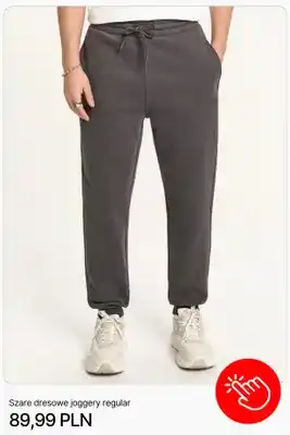 Szare dresowe joggery regular Cropp