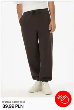 Cropp Brązowe joggery basic Cropp oferta