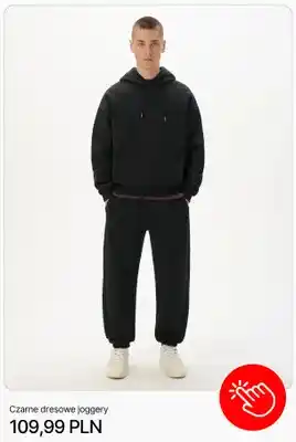 Czarne dresowe joggery Cropp