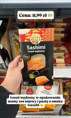Biedronka Sashimi łosoś wędzony Asia Flavours oferta
