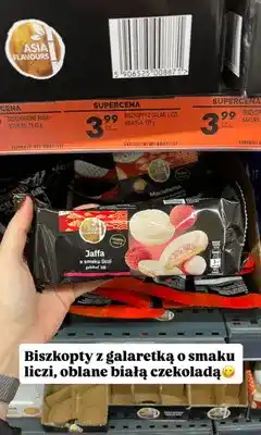 Biedronka Biszkopty z galaretką o smaku liczi Asia Flavours Jaffa oferta