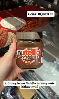 Biedronka Krem Nutella Cacao Intense oferta