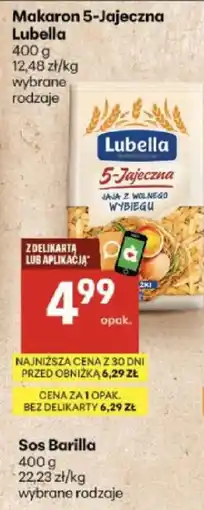 Delikatesy Centrum Makaron 5-Jajeczna Lubella oferta
