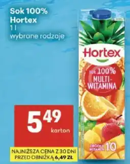 Delikatesy Centrum Sok 100% Hortex oferta