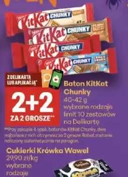 Delikatesy Centrum Baton KitKat Chunky oferta
