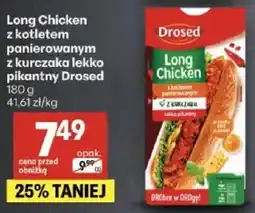 Delikatesy Centrum Long Chicken z kotletem panierowanym z kurczaka lekko pikantny Drosed oferta