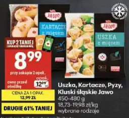 Delikatesy Centrum Uszka, Kartacze, Pyzy, Kluski śląskie Jawo oferta