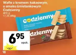Delikatesy Centrum Wafle z kremem: kakaoowym, o smaku śmietankowym Codzienny oferta