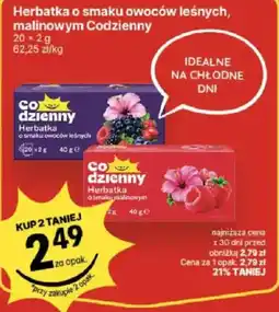 Delikatesy Centrum Herbatka o smaku owoców leśnych, malinowym Co dzienny oferta