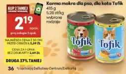 Delikatesy Centrum Karma mokra dla psa, dla kota Tofik oferta