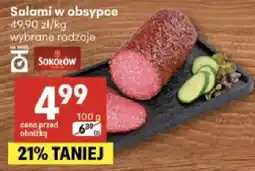 Delikatesy Centrum Salami w obsypce Sokołów oferta