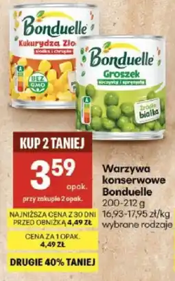 Delikatesy Centrum Warzywa konserwowe Bonduelle oferta