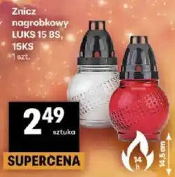 Delikatesy Centrum Znicz nagrobkowy LUKS 15 BS, 15KS oferta