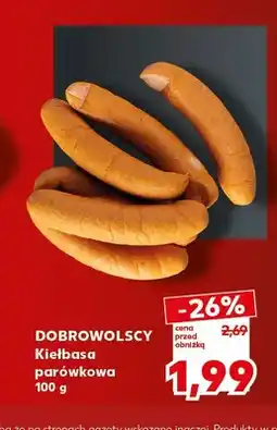 Kaufland Kiełbasa parówkowa Dobrowolscy oferta