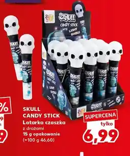 Kaufland Latarka czaszka z drażami Skull Candy Stick oferta
