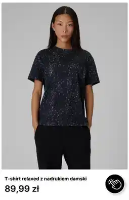 4F T-shirt relaxed z nadrukiem damski oferta