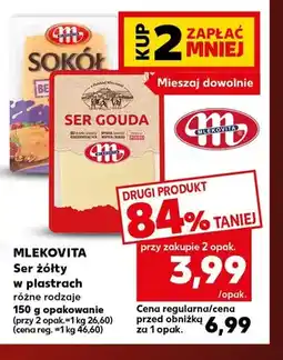 Kaufland Ser żółty w plastrach Sokół Mlekovita oferta
