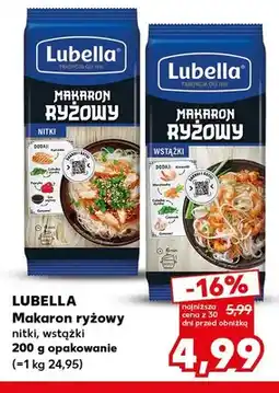 Kaufland Makaron ryżowy nitki Lubella oferta